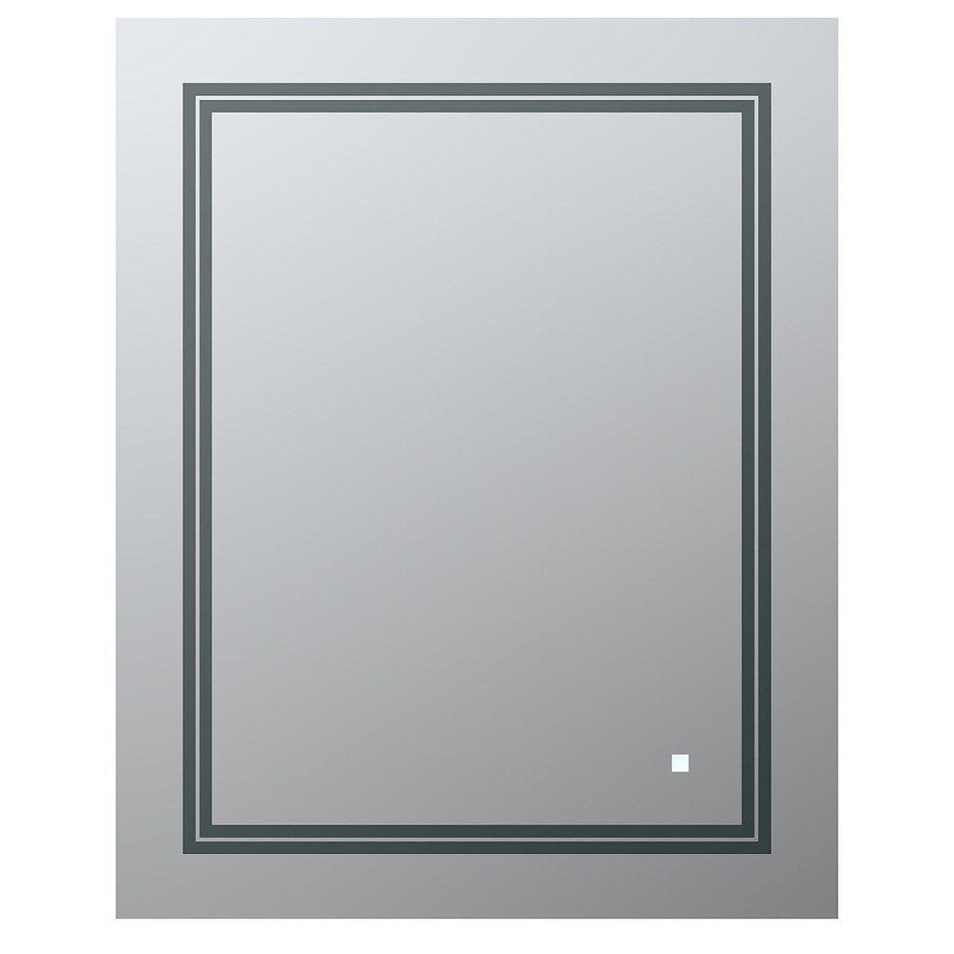 Aquadom SOHO 24" X 30" Rectangular Ultra-Slim Frame LED Lighted Bathroom Mirror With Defogger