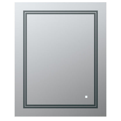 Aquadom SOHO 24" X 30" Rectangular Ultra-Slim Frame LED Lighted Bathroom Mirror With Defogger