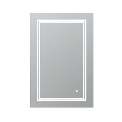 Aquadom SOHO 24" X 36" Rectangular Ultra-Slim Frame LED Lighted Bathroom Mirror With Defogger