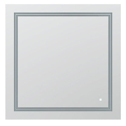 Aquadom SOHO 30" x 30" Square Ultra-Slim Frame LED Lighted Bathroom Mirror With Defogger
