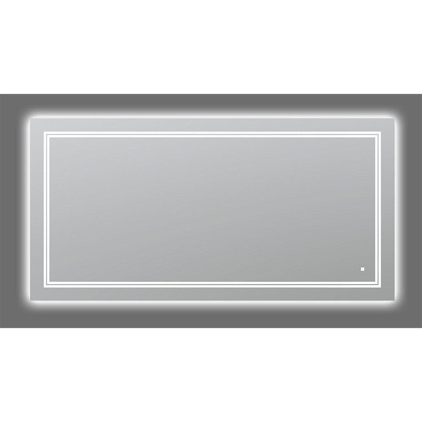 Aquadom SOHO 60" x 30" Rectangular Ultra-Slim Frame LED Lighted Bathroom Mirror With Defogger