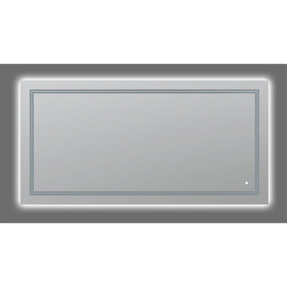 Aquadom SOHO 60" x 30" Rectangular Ultra-Slim Frame LED Lighted Bathroom Mirror With Defogger