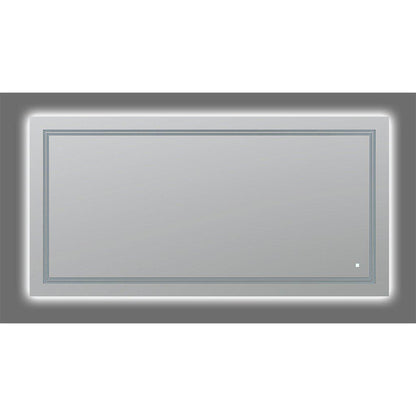 Aquadom SOHO 60" X 30" Rectangular Ultra-Slim Frame LED Lighted Bathroom Mirror With Defogger