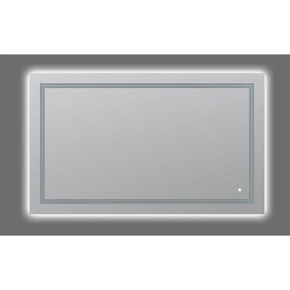 Aquadom SOHO 60" X 36" Rectangular Ultra-Slim Frame LED Lighted Bathroom Mirror With Defogger