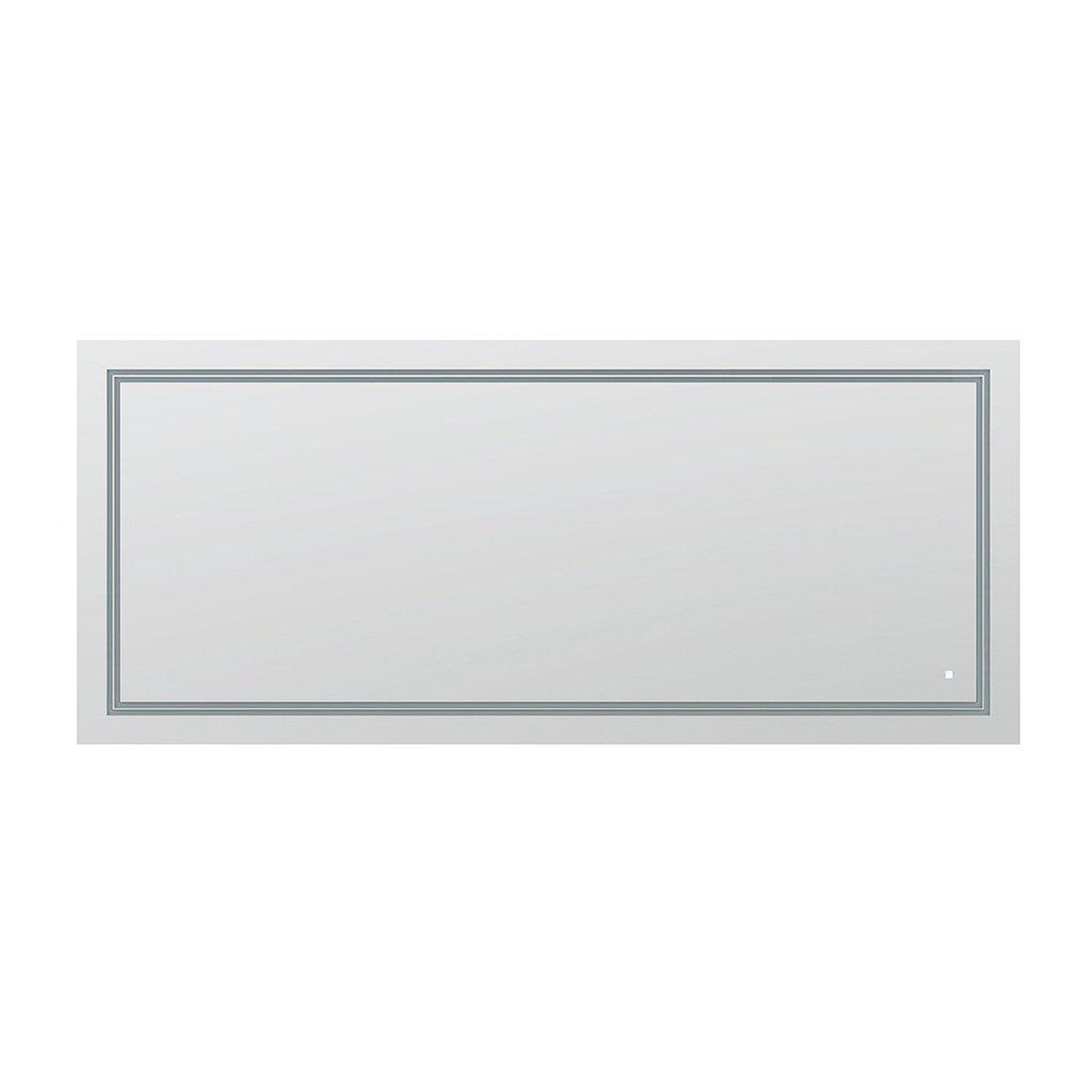 Aquadom SOHO 72" x 36" Rectangular Ultra-Slim Frame LED Lighted Bathroom Mirror With Defogger
