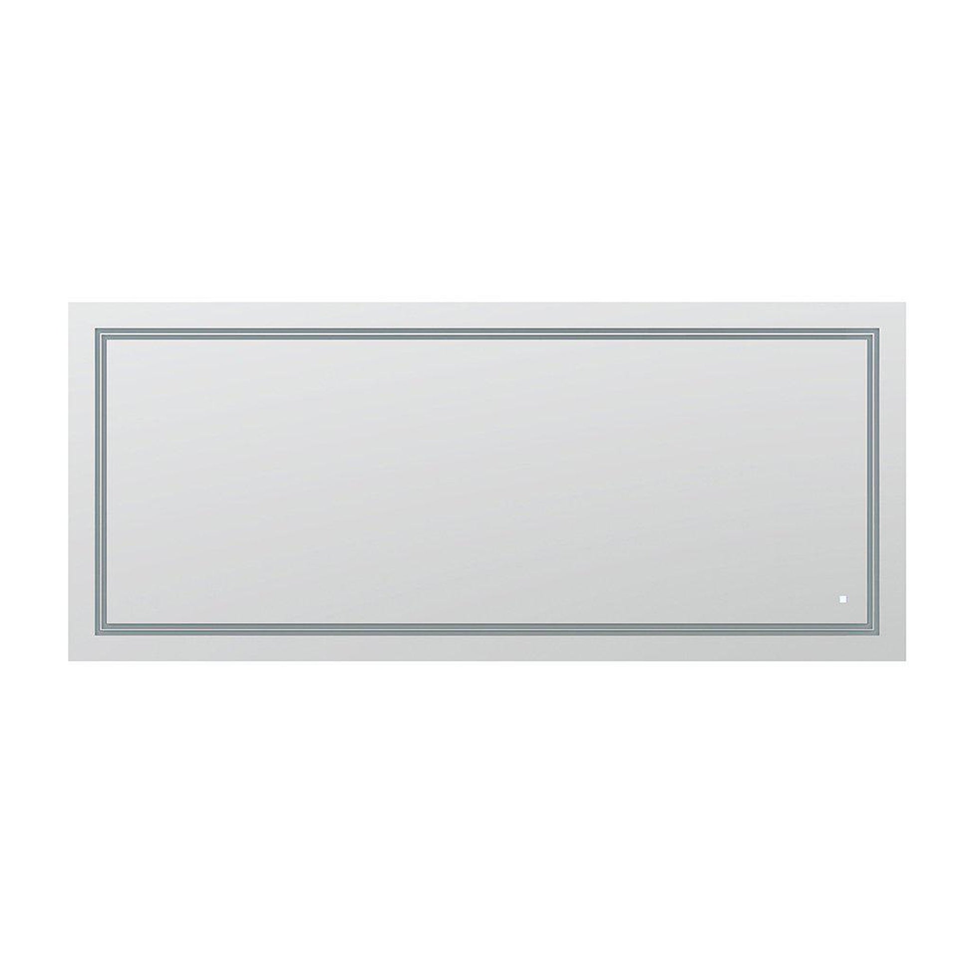 Aquadom SOHO 72" x 36" Rectangular Ultra-Slim Frame LED Lighted Bathroom Mirror With Defogger
