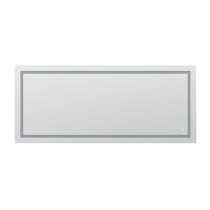 Aquadom SOHO 72" X 36" Rectangular Ultra-Slim Frame LED Lighted Bathroom Mirror With Defogger