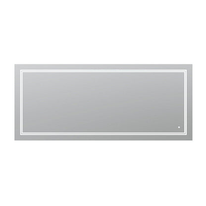 Aquadom SOHO 72" x 36" Rectangular Ultra-Slim Frame LED Lighted Bathroom Mirror With Defogger