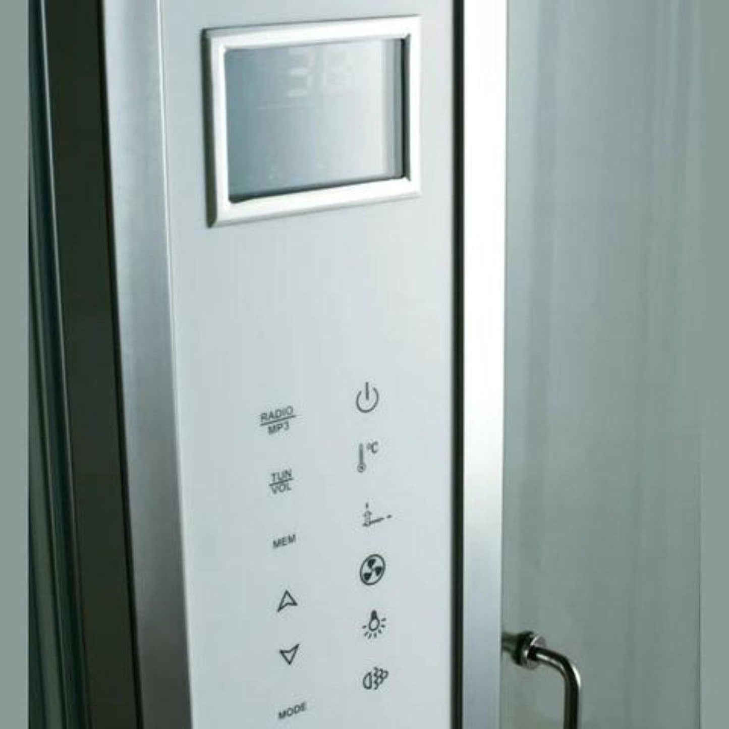 Athena 59" x 36" x 89" Two Person Rectangle Steam Shower With Dual Hinged Doors 12 Massage Jets & LED Chromatherapy Lighting