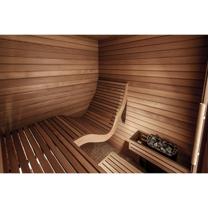 Auroom Baia 2-Person DIY Aspen Wood Indoor Sauna Cabin With Heater Guard