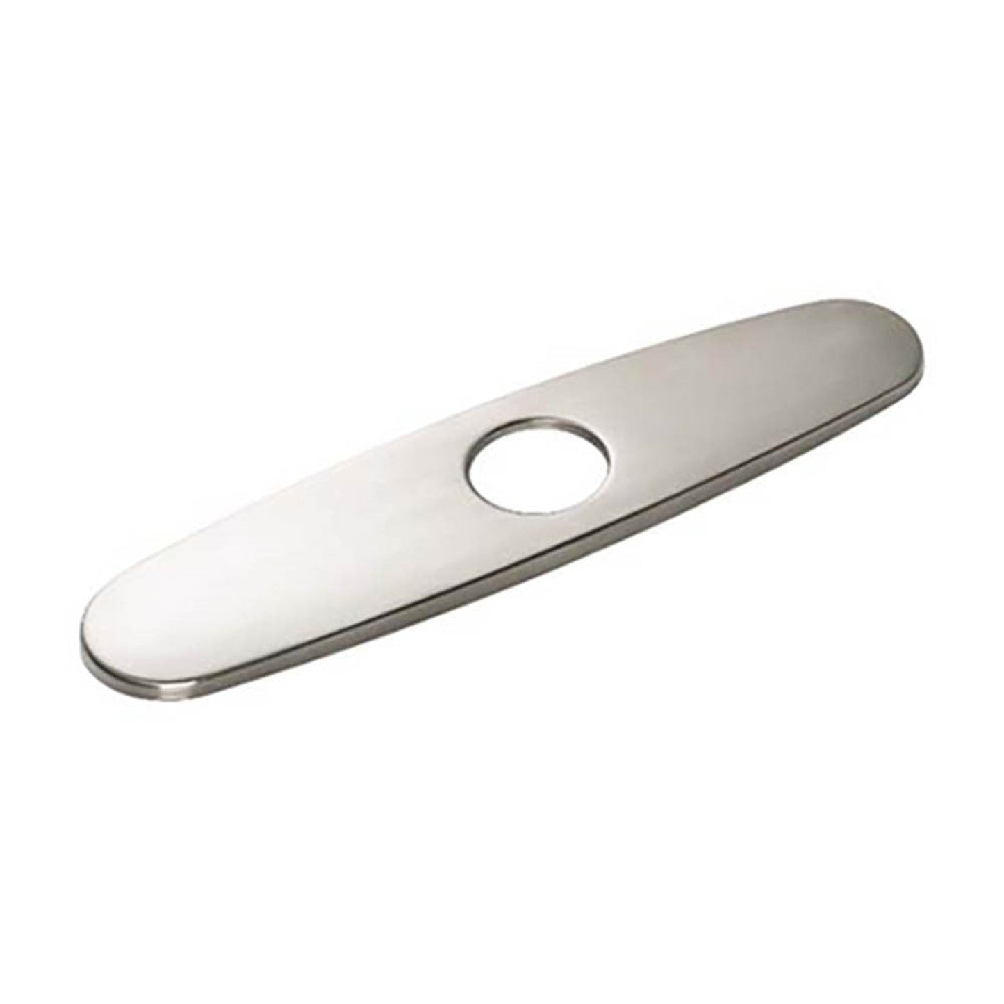 Bellaterra Home 10" Brushed Nickel Stainless Steel Faucet Deck Plate