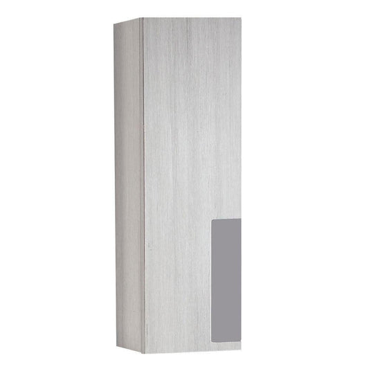 Bellaterra Home 10" Gray Pine Wall-Mounted Left Opening Side Cabinet