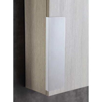 Bellaterra Home 10" Gray Pine Wall-Mounted Right Opening Side Cabinet