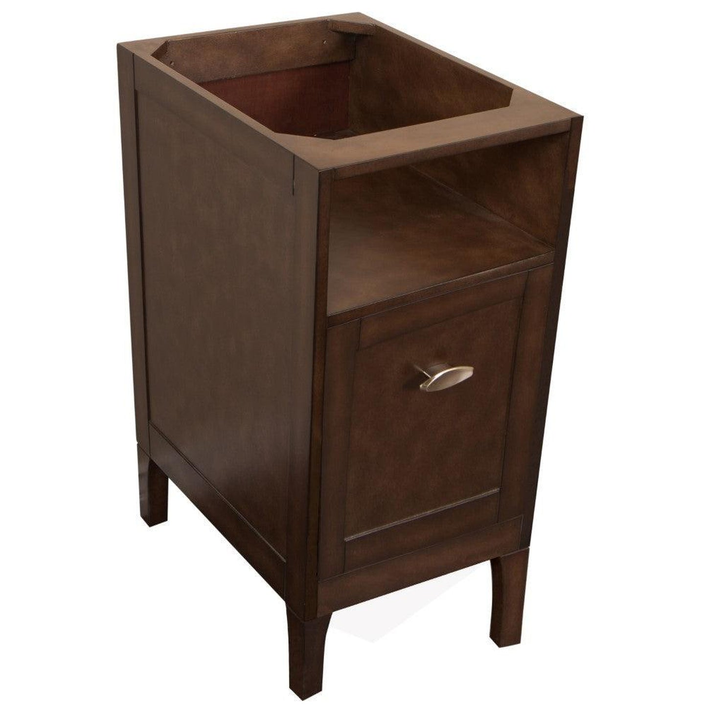 Bellaterra Home 16" Sable Walnut Freestanding Side Cabinet