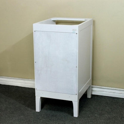 Bellaterra Home 16" White Freestanding Side Cabinet