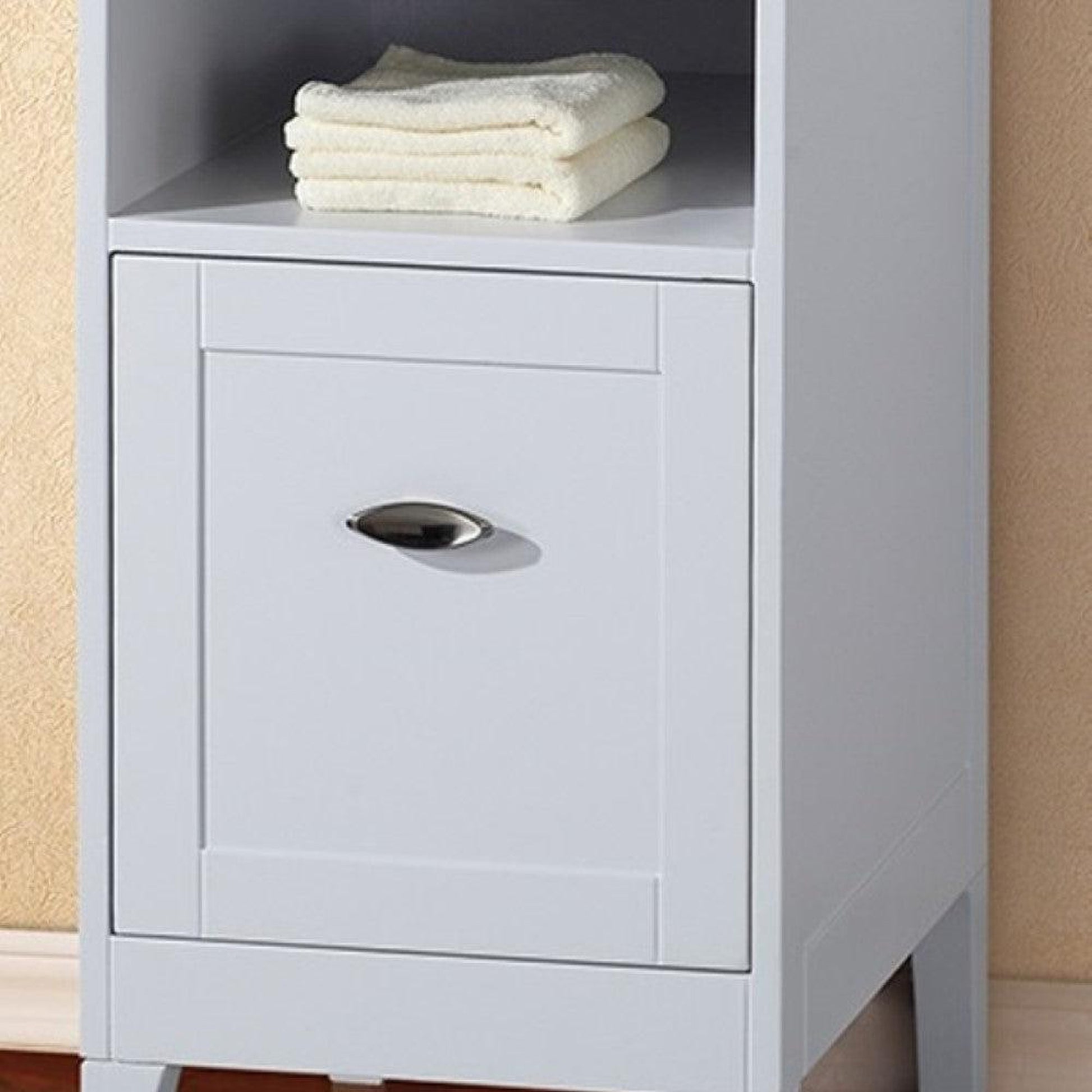 Bellaterra Home 16" White Freestanding Side Cabinet