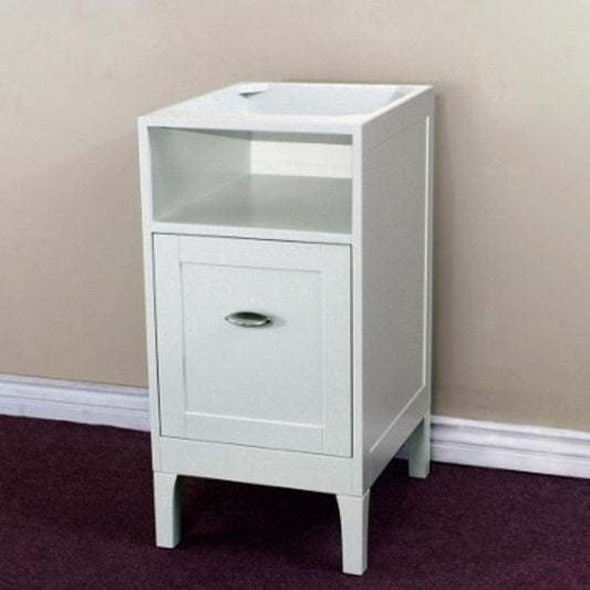 Bellaterra Home 16" White Freestanding Side Cabinet