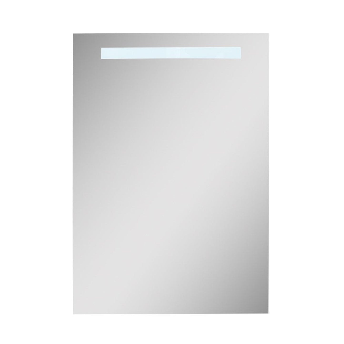 Bellaterra Home 20" x 28" Rectangular LED Illuminated Frameless Wall-Mounted Medicine Cabinet Mirror