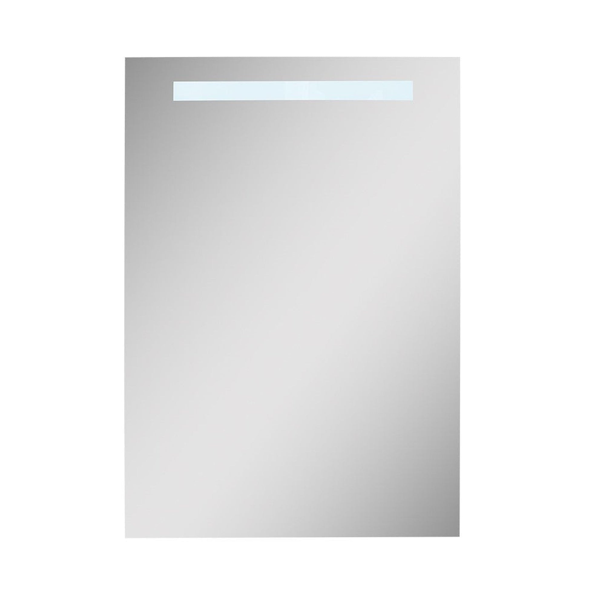 Bellaterra Home 20" x 28" Rectangular LED Illuminated Frameless Wall-Mounted Medicine Cabinet Mirror