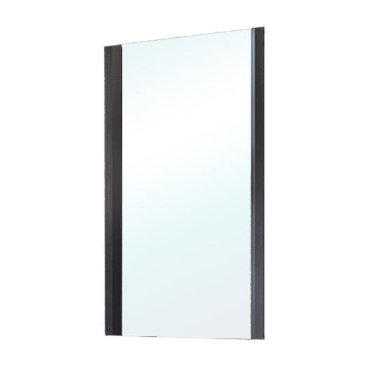Bellaterra Home 203102-MIRROR 20" x 32" Black Rectangle Wall-Mounted Solid Wood Framed Mirror