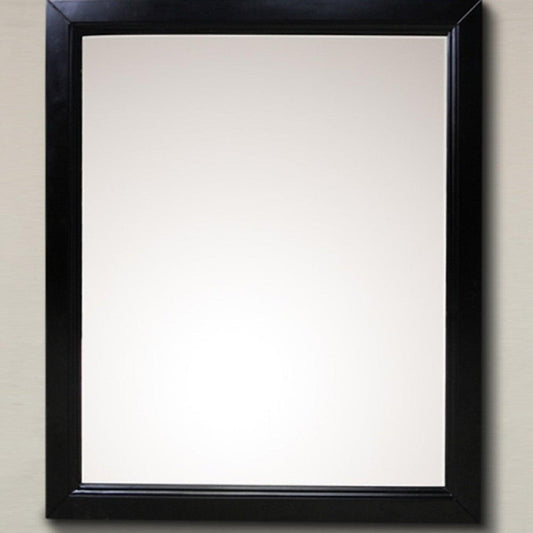 Bellaterra Home 24" x 30" Espresso Rectangle Wall-Mounted Solid Wood Framed Mirror Medicine Cabinet