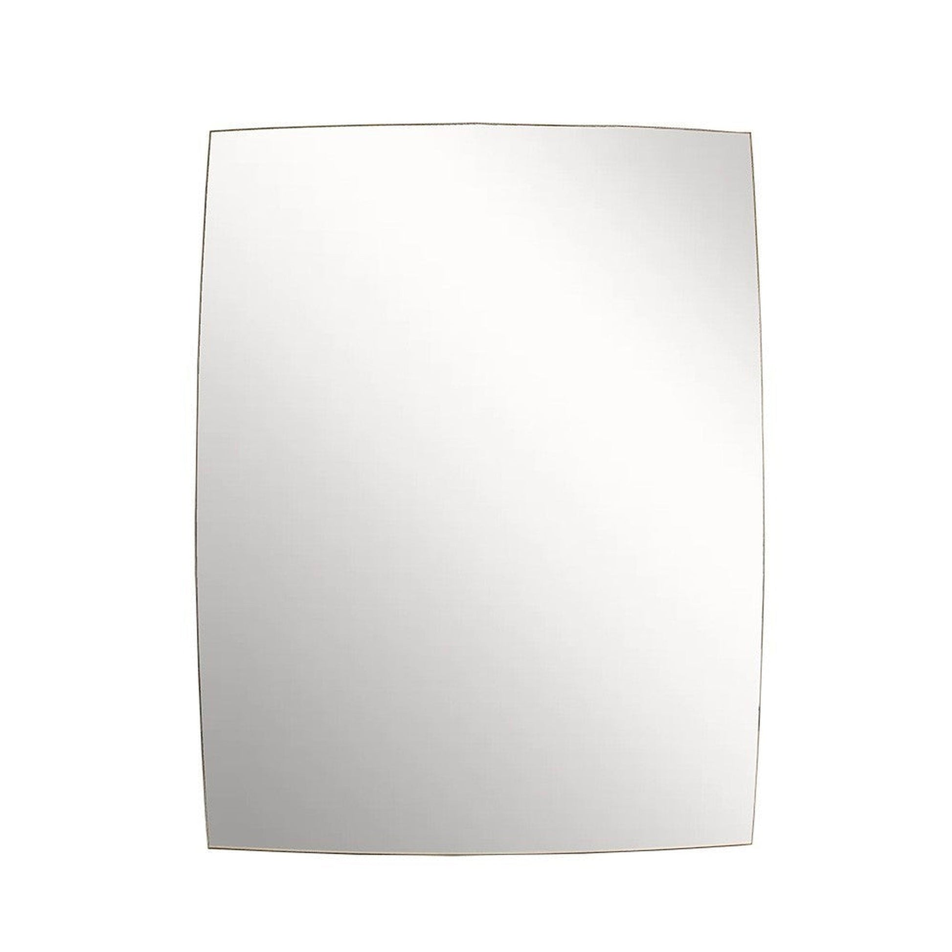Bellaterra Home 24" x 31" Rectangle Wall-Mounted Frameless Mirror