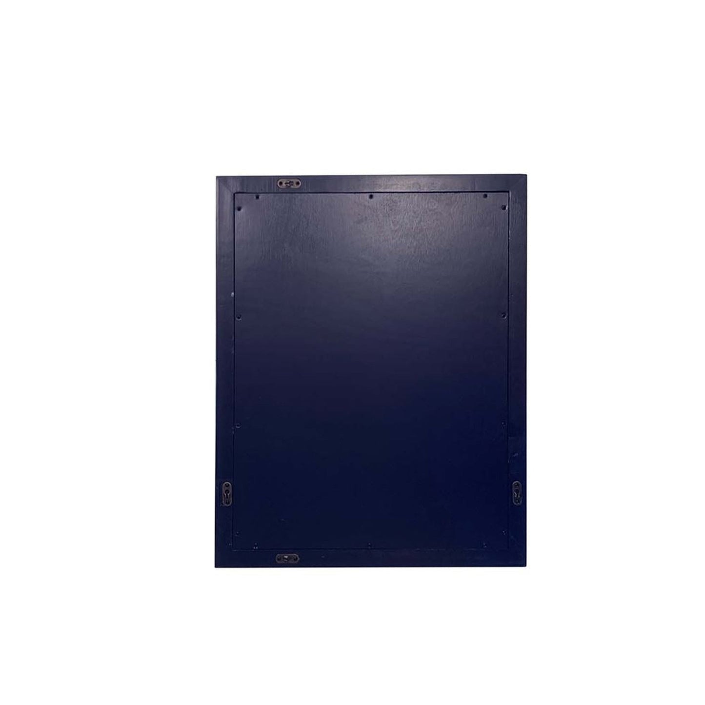 Bellaterra Home 400800-24-M-BU 24" x 30" Blue Rectangle Wall-Mounted Wood Framed Mirror