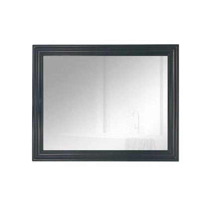 Bellaterra Home 400800-24-M-DG 24" x 30" Dark Gray Rectangle Wall-Mounted Wood Framed Mirror