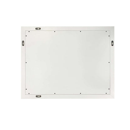 Bellaterra Home 400800-24-M-WH 24" x 30" White Rectangle Wall-Mounted Wood Framed Mirror