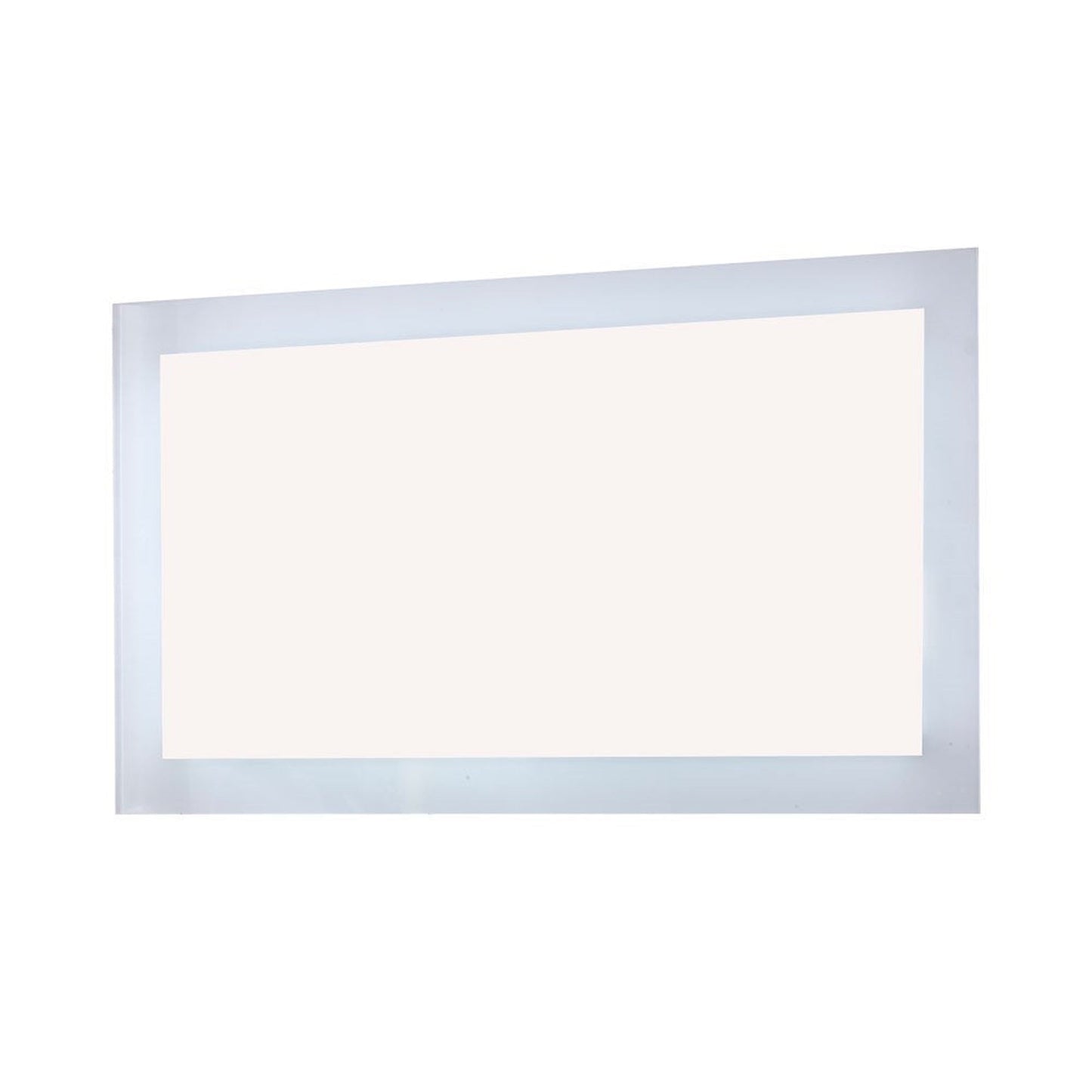 Bellaterra Home 48" x 27" Rectangle Wall-Mounted LED Bordered Illuminated Frameless Mirror With Built-in Bluetooth Speaker
