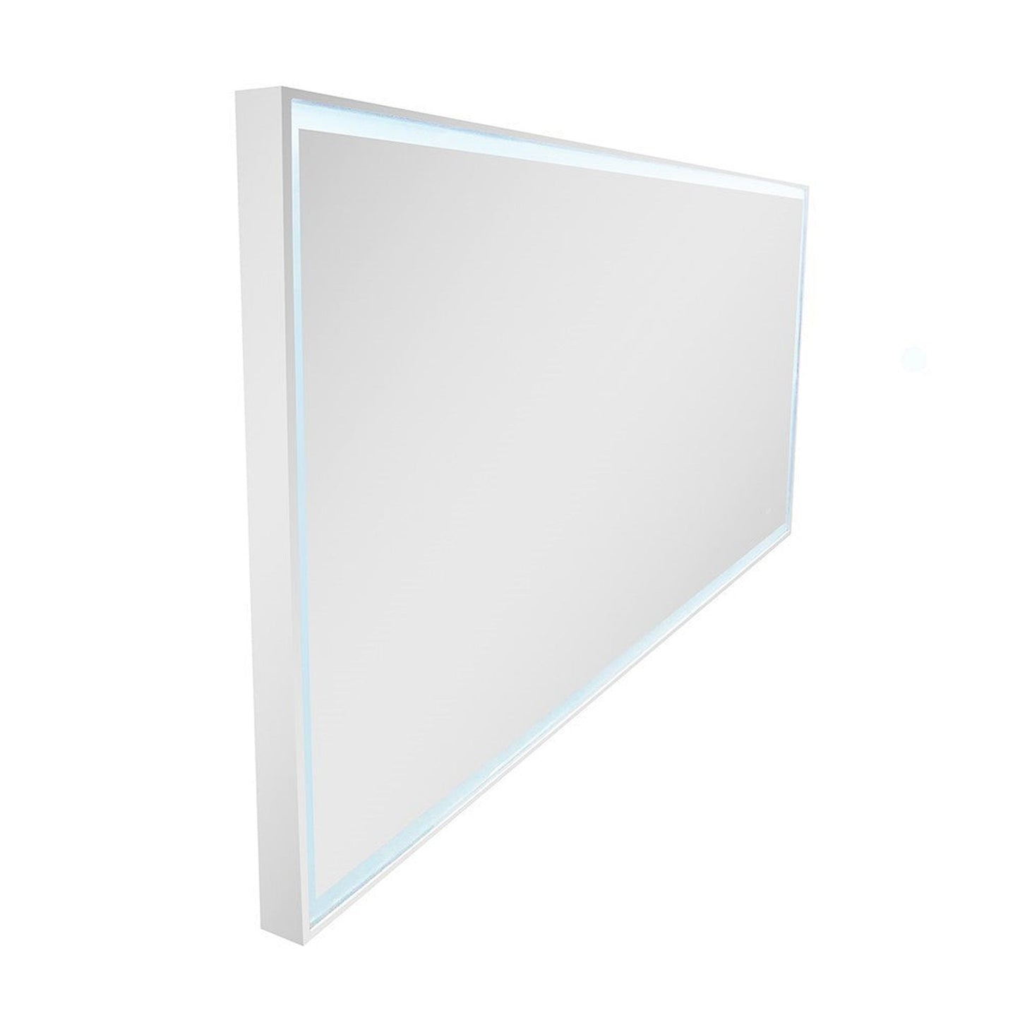 Bellaterra Home 59" x 28" Rectangle Wall-Mounted LED Bordered Illuminated Mirror
