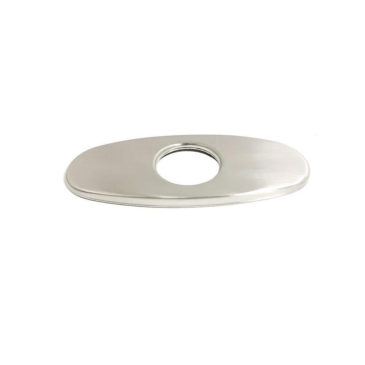 Bellaterra Home 6" Brushed Nickel Stainless Steel Faucet Deck Plate