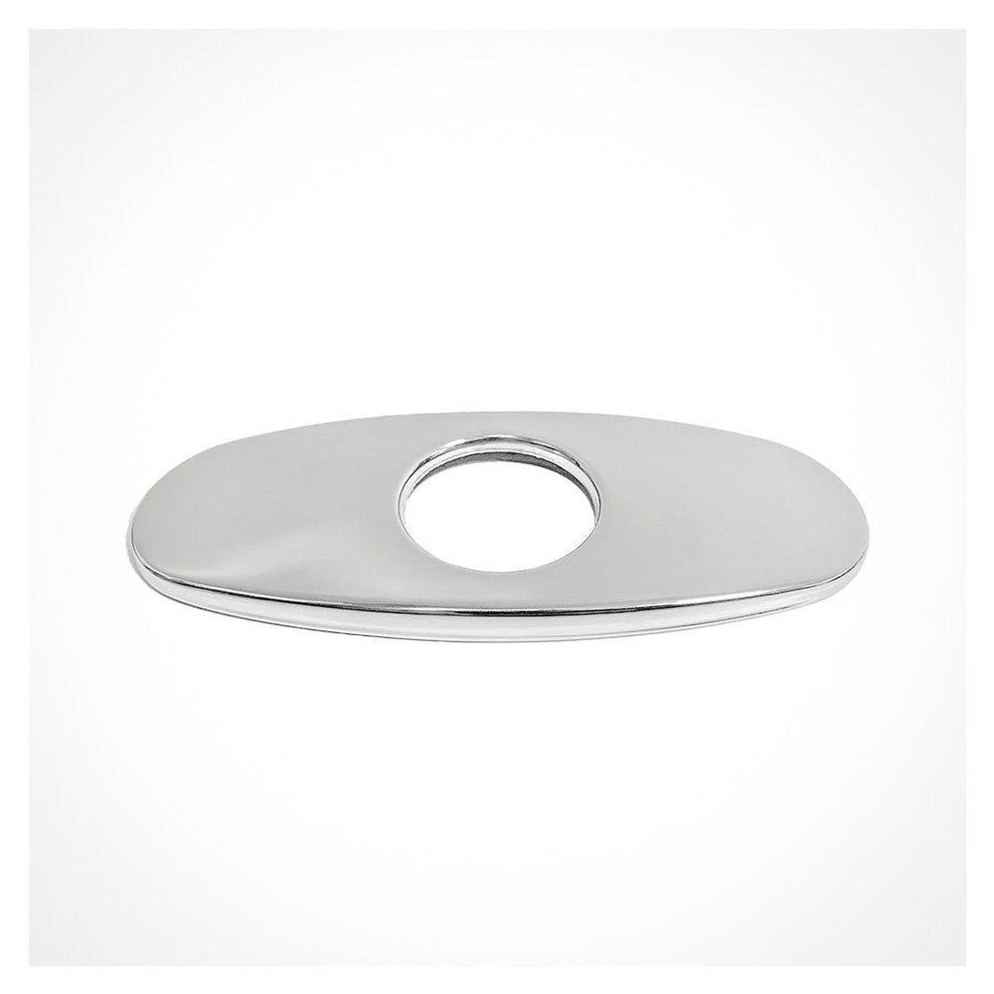Bellaterra Home 6" Polished Chrome Stainless Steel Faucet Deck Plate