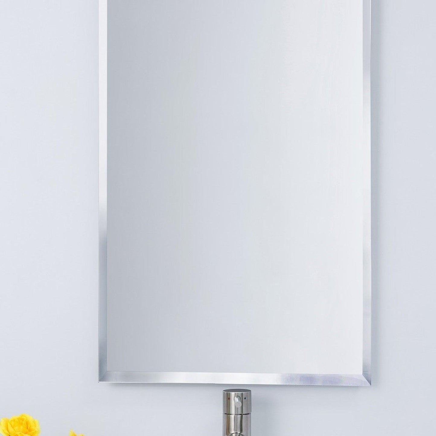 Bellaterra Home 808908-MC 17" x 27" Rectangle Wall-Mounted Framed Mirror Medicine Cabinet