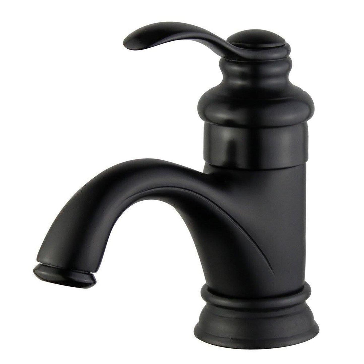Bellaterra Home Barcelona 6" Single-Hole and Single Handle New Black Bathroom Faucet