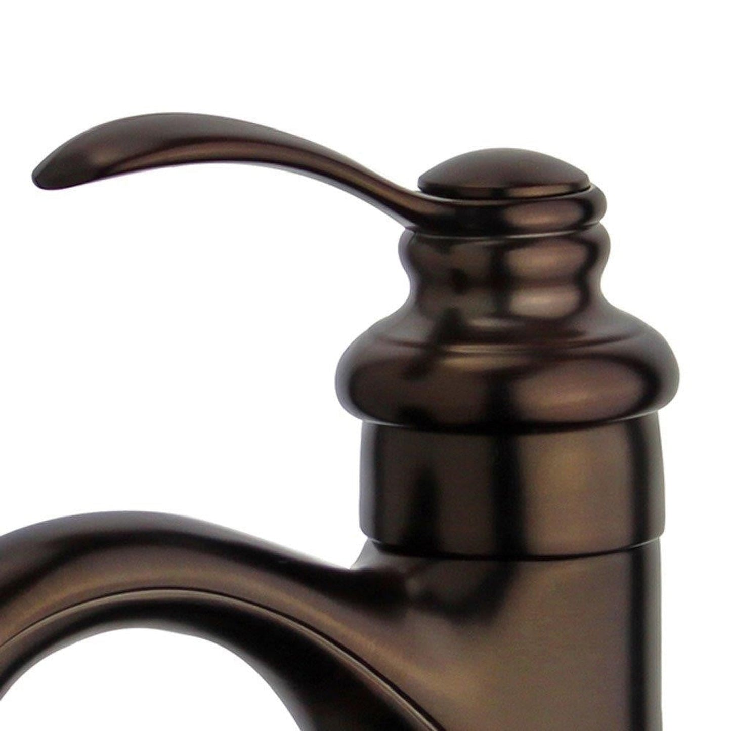 Bellaterra Home Barcelona 6" Single-Hole and Single Handle Oil Rubbed Bronze Bathroom Faucet With Overflow Drain