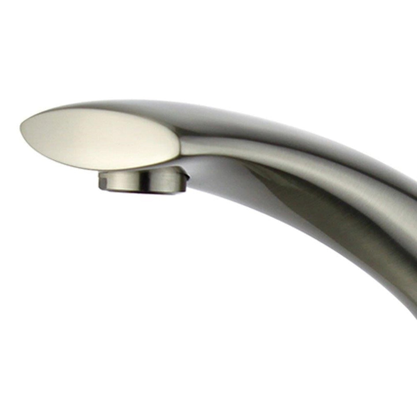 Bellaterra Home Bilbao 7" Single-Hole and Single Handle Brushed Nickel Bathroom Faucet With Overflow Drain