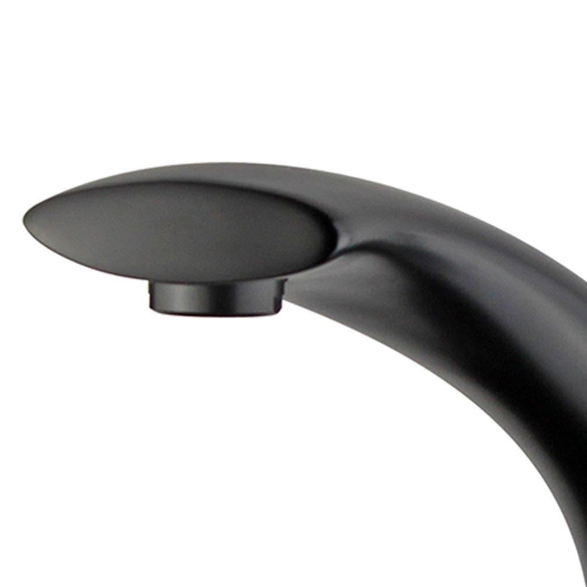 Bellaterra Home Bilbao 7" Single-Hole and Single Handle New Black Bathroom Faucet With Overflow Drain