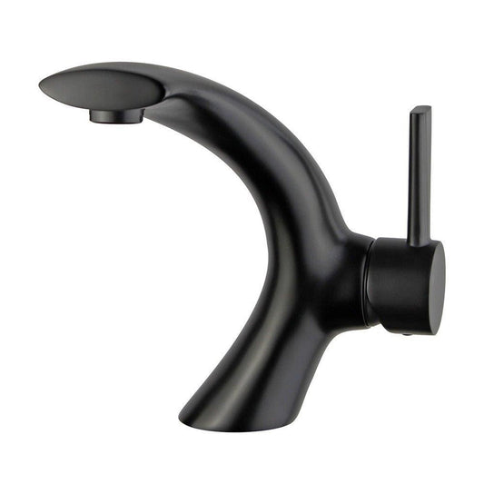 Bellaterra Home Bilbao 7" Single-Hole and Single Handle New Black Bathroom Faucet