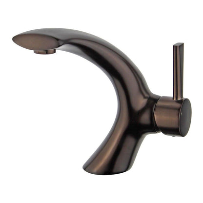 Bellaterra Home Bilbao 7" Single-Hole and Single Handle Oil Rubbed Bronze Bathroom Faucet
