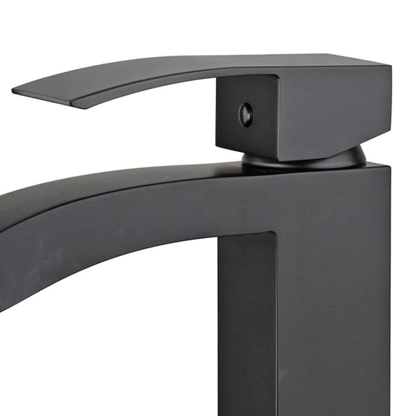 Bellaterra Home Cordoba 7" Single-Hole and Single Handle New Black Bathroom Faucet