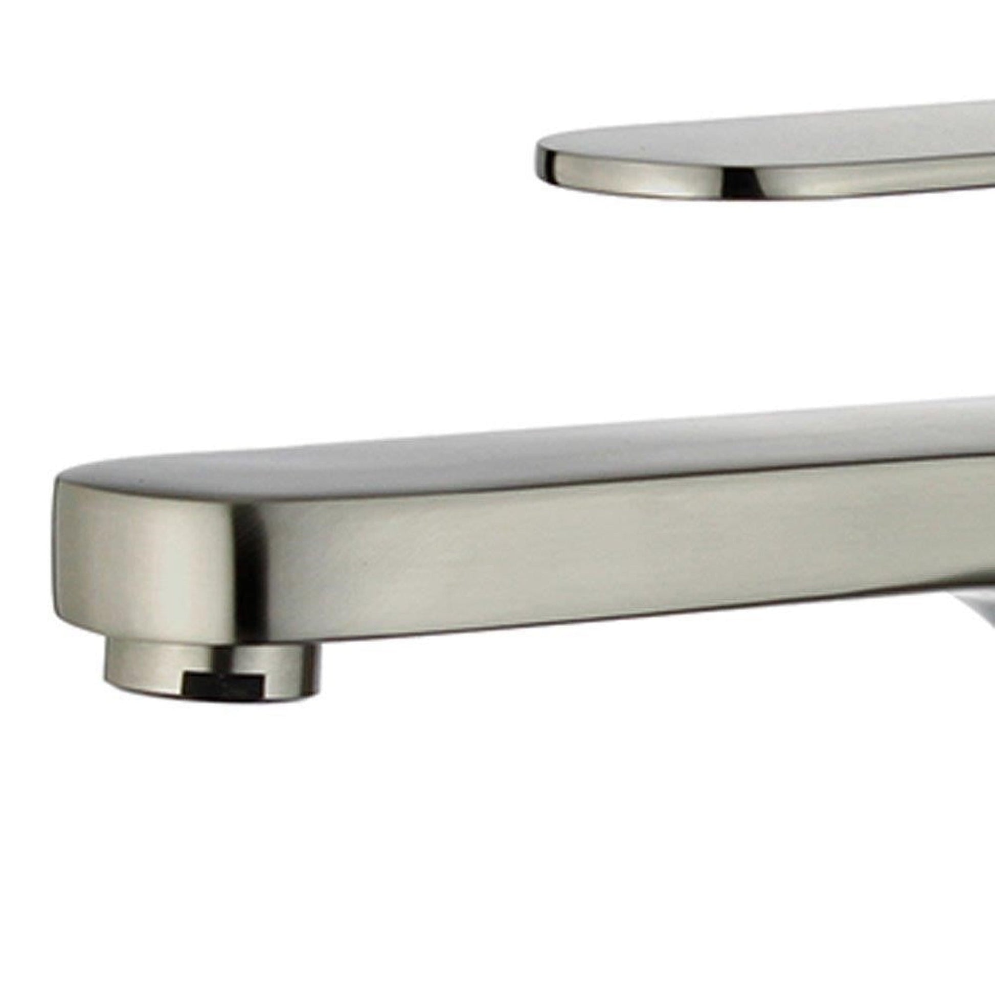 Bellaterra Home Donostia 7" Single-Hole and Single Handle Brushed Nickel Bathroom Faucet With Overflow Drain