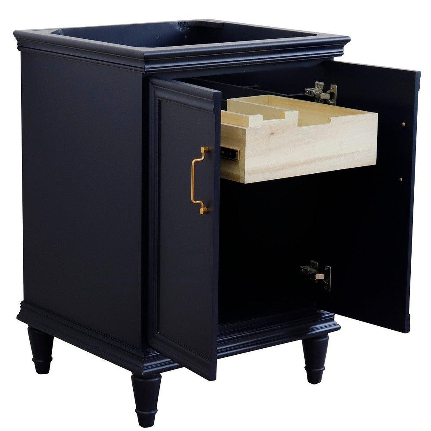 Bellaterra Home Forli 24" 2-Door 1-Drawer Blue Freestanding Vanity Base