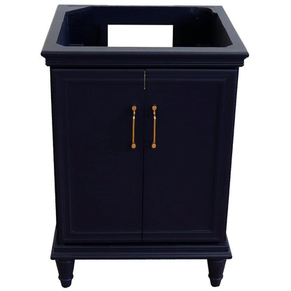 Bellaterra Home Forli 24" 2-Door 1-Drawer Blue Freestanding Vanity Base