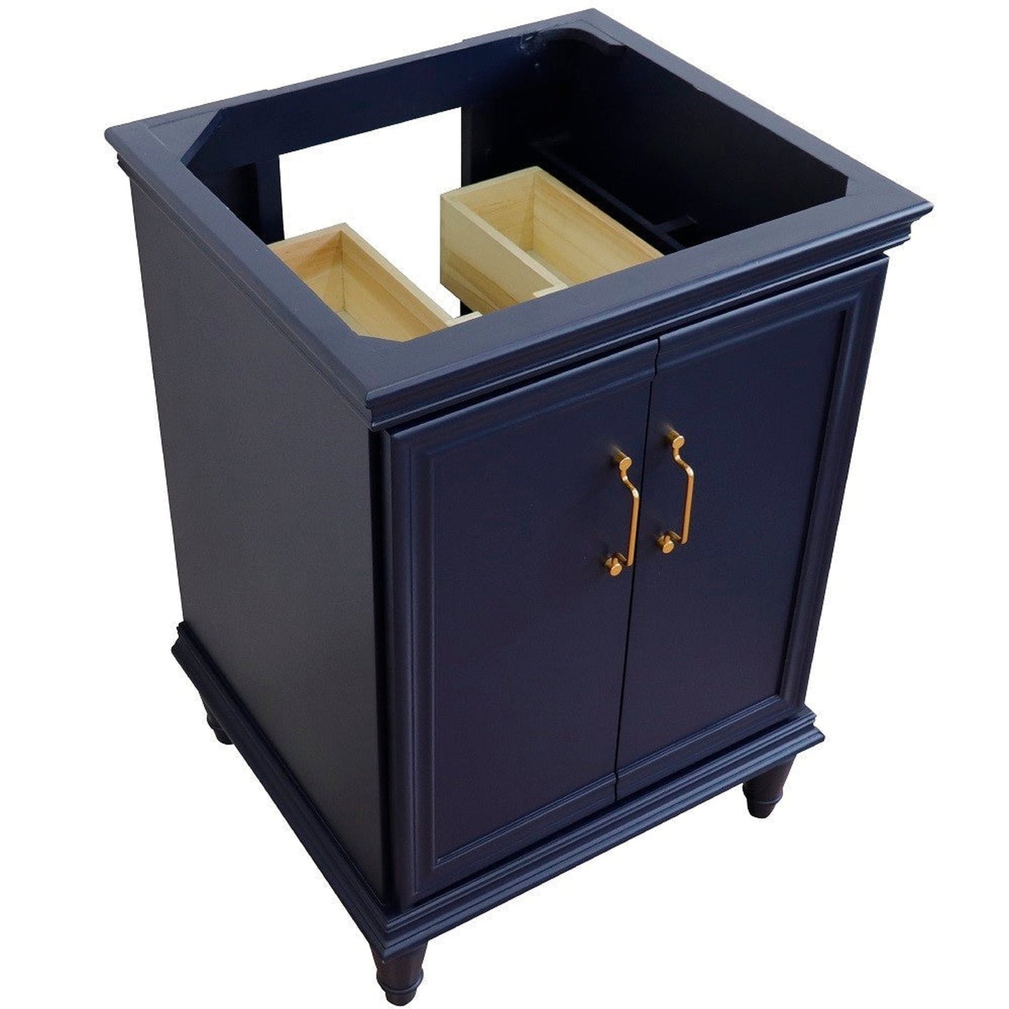 Bellaterra Home Forli 24" 2-Door 1-Drawer Blue Freestanding Vanity Base