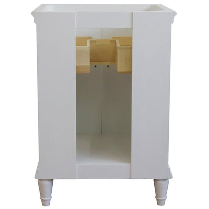 Bellaterra Home Forli 24" 2-Door 1-Drawer White Freestanding Vanity Base