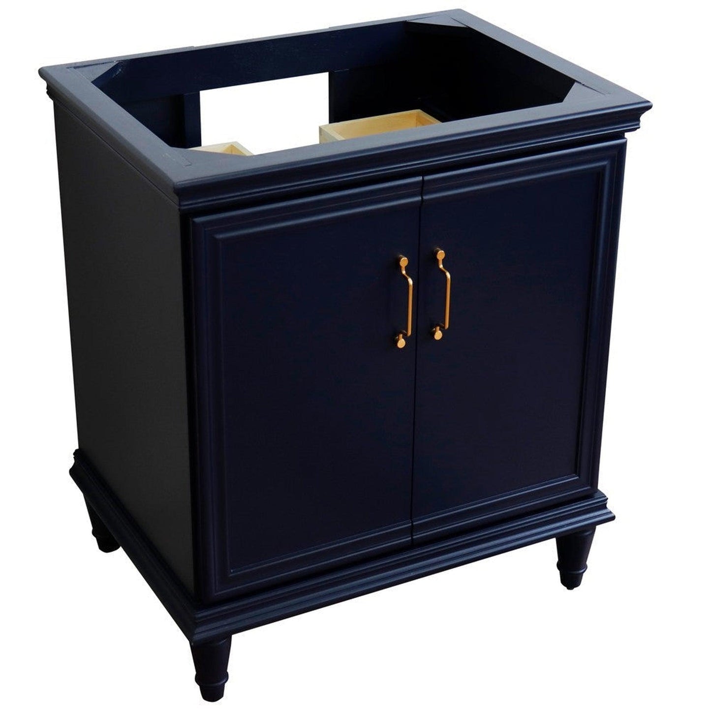 Bellaterra Home Forli 30" 2-Door 1-Drawer Blue Freestanding Vanity Base