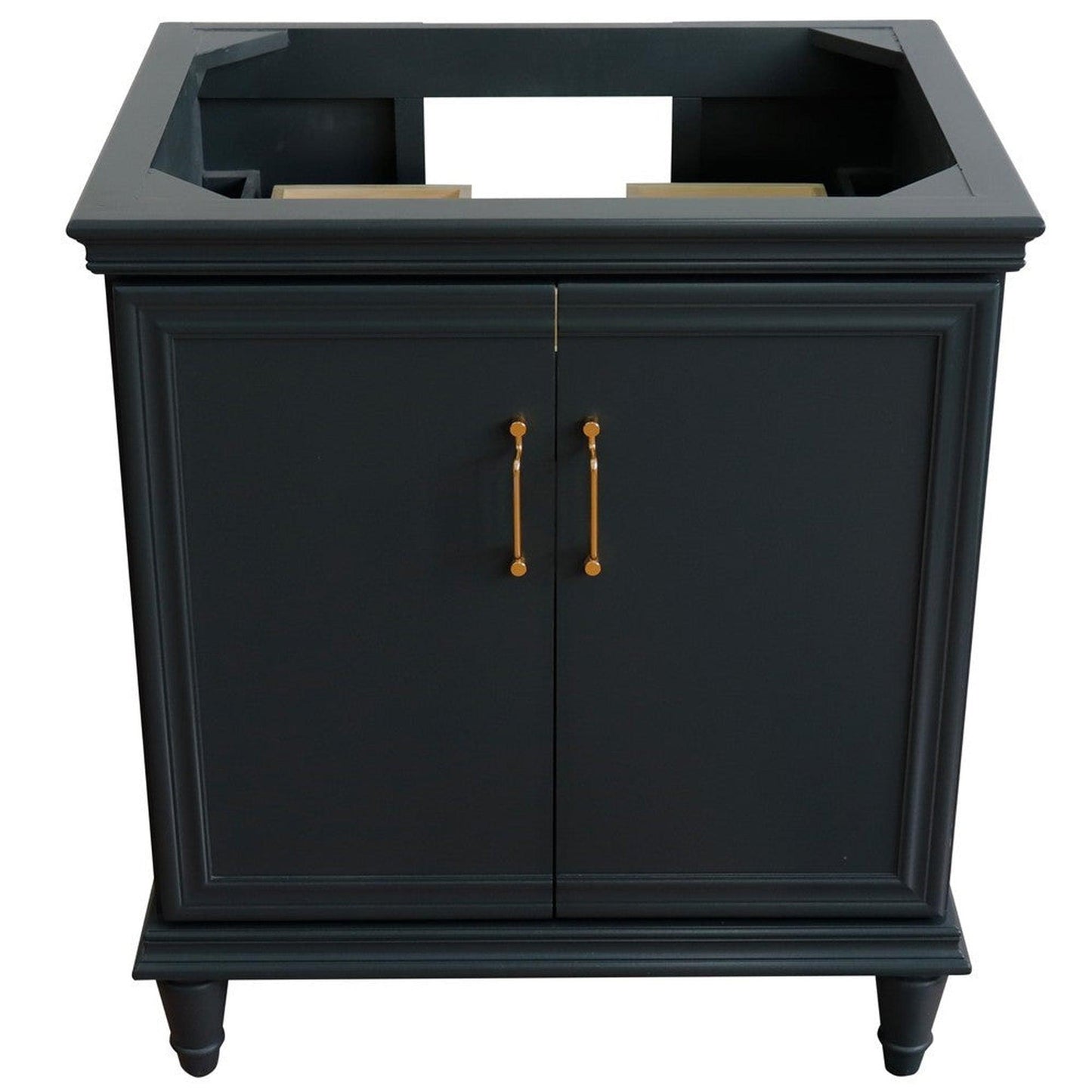 Bellaterra Home Forli 30" 2-Door 1-Drawer Dark Gray Freestanding Vanity Base