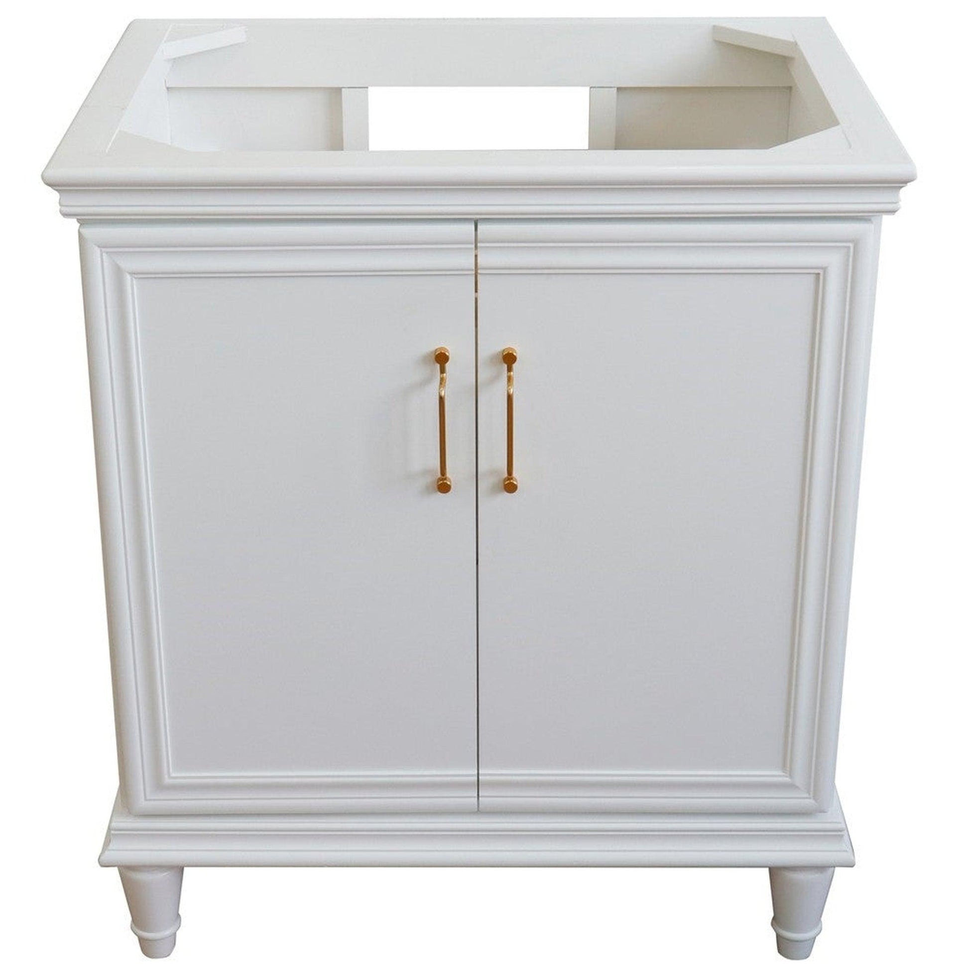 Bellaterra Home Forli 30" 2-Door 1-Drawer White Freestanding Vanity Base