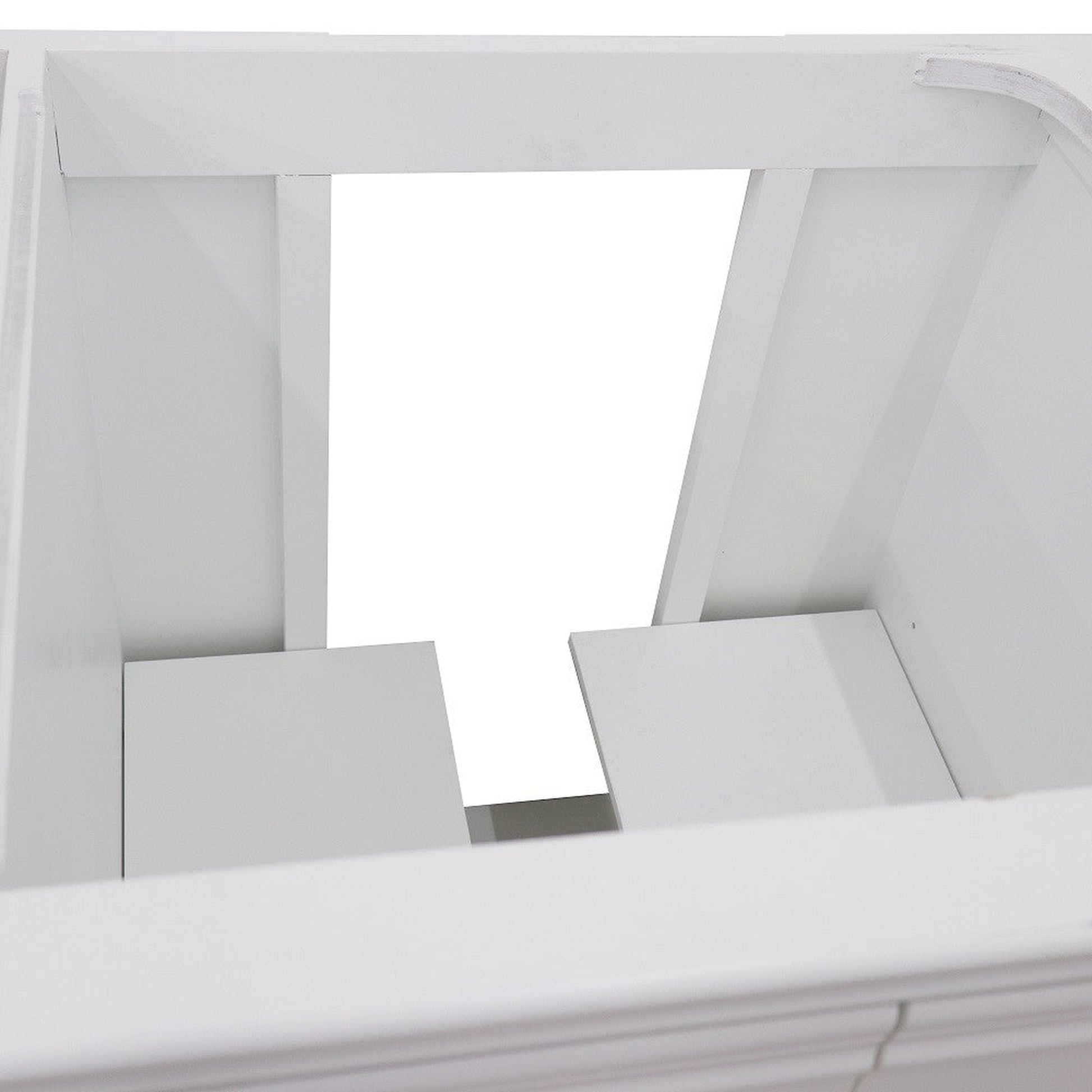 Bellaterra Home Forli 36" 2-Door 3-Drawer White Freestanding Vanity Base With Right Door